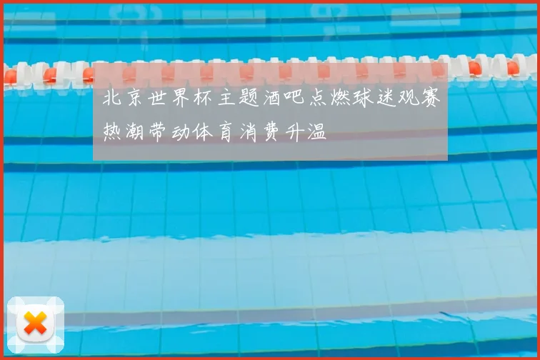北京世界杯主题酒吧点燃球迷观赛热潮带动体育消费升温